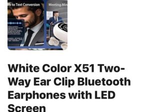 #050 Two Way Ear Clips Bluetooth Earphones