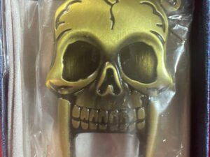 #025 Novelty Lighter - Gold Skull Lighter